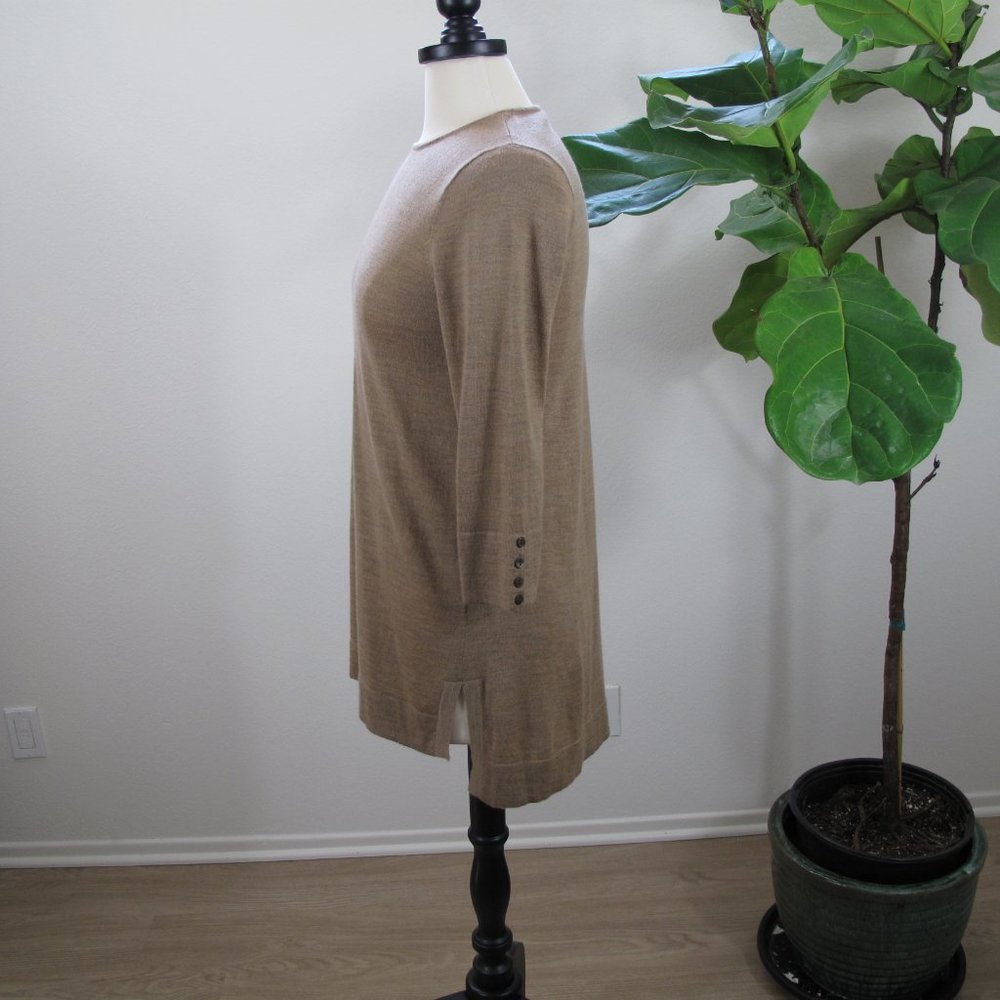 J.JILL 100% Merino Wool Beige Sweater - Picture 5 of 11